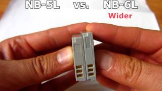 NB-5L vs NB-6L (Canon Battery Comparison)