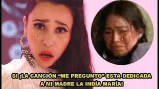 Denisse from Belanova reveals that the song “Me pregunto” is dedicated to India María for ABANDON...