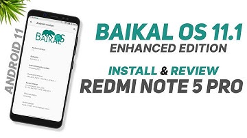 Baikal OS 11.1 Enhanced Edition For Redmi Note 5 Pro | Android 11 | QTI Haptic | Install & Review
