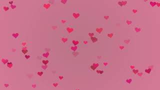 Royalty Free Template Pink Heart Background Animation Loop