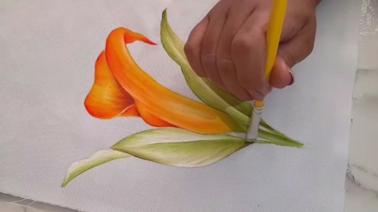 Pintura / Flores y Hojas de Calas
