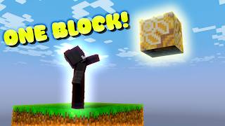 Can I Fill An ENTIRE Minecraft Chunk With ONE Block To Escape
