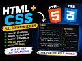 HTML + CSS Full Beginner Lesson | Inline CSS Explained Easily Html +CSS Class 3