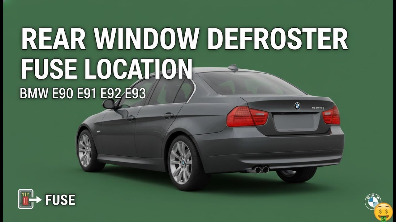 E90 Rear Window FIX YOUR FOGGY WINDOWS! BMW E90 E91 E92 E93 Rear Window Defroster Fuse ...