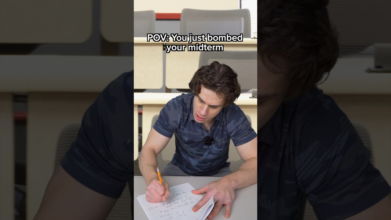 Знание того, что вы провалили промежуточный экзамен🥲