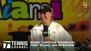 Caroline Wozniacki Happy To Be Part of Tennis's Evolvement | Miami 1R