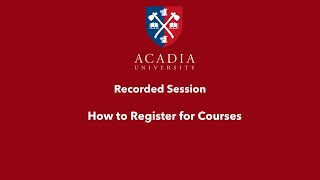Information Session: How to Register for Courses-  23rd May 2024