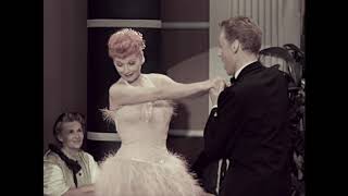 Lucy dances with Van Johnson (B&W and COLOR sequence from I Love Lucy 