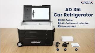 Discover the Kroak AD 35L Car Fridge: The ultimate travel mate for carcamping, truck, and motorhome