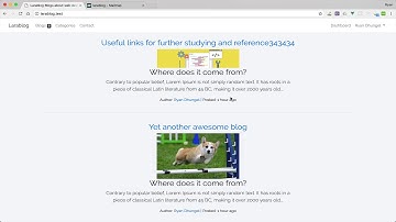 Laravel Blog Tutorial