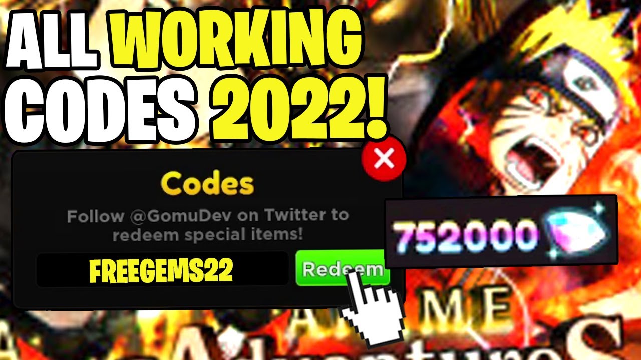 NEW** ALL NEW ANIME ADVENTURE CODES IN ROBLOX 2022