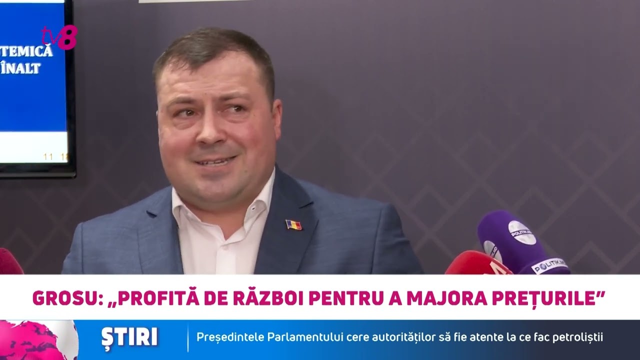 Igor Grosu acuză petroliștii: „Se creează o criză artificială a carburanților!”