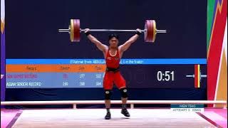 Indonesian world champion Rahmat Abdullah shatters SEA Games marks to defend weightlifting gold