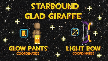 [starbound guide] Light Bow Glow Pants coordinates Glad Giraffe