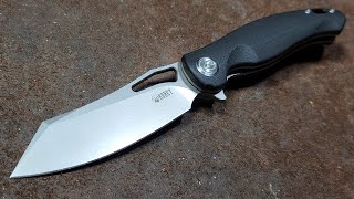 Kubey Drake Tantocleaverish Style Pocket Knife Review