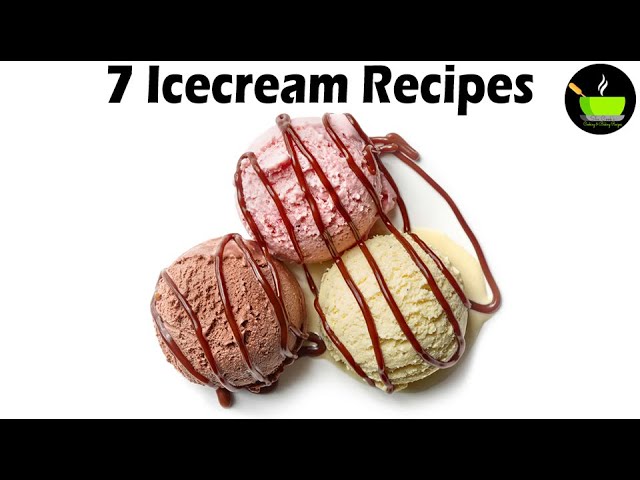 7 Ice Cream Recipes | Choco Bar Ice Cream | Vanilla Ice Cream | Chocolate Ice Cream | Oreo Ice Cream | She Cooks