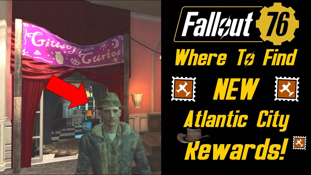 Where To Find NEW Atlantic City Rewards! Fallout 76 YouTube