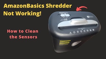 AmazonBasics Shredder Not Working! - Clean Sensors