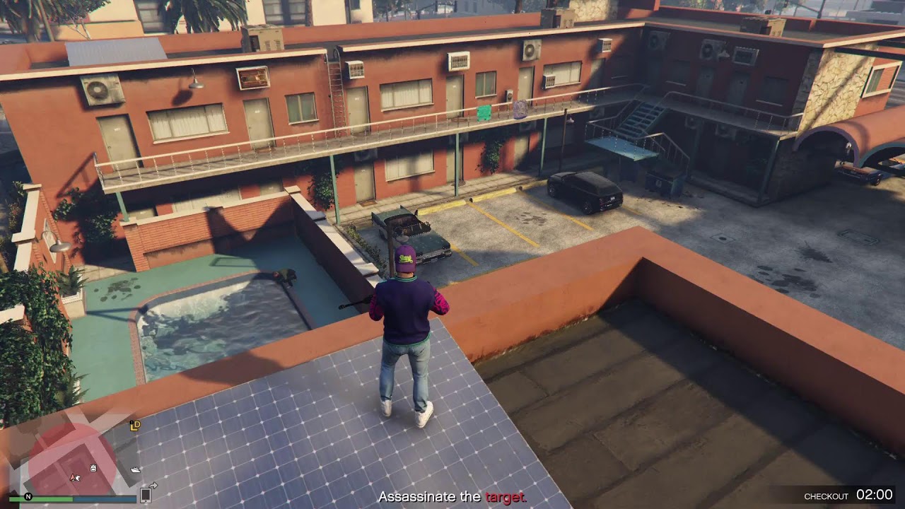 GTA V Online - Payphone Hit - The Cofounder (Blow the Engine with Scoped Rifle)