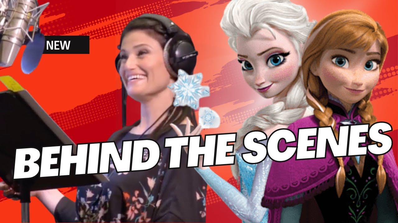 Frozen: Kristen Bell "Anna" & Idina Menzel "Elsa" Behind the Scenes of the Movie Voice Recording