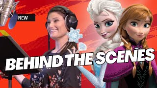 Frozen: Kristen Bell 'Anna' & Idina Menzel 'Elsa' Behind the Scenes of the Movie Voice Recording