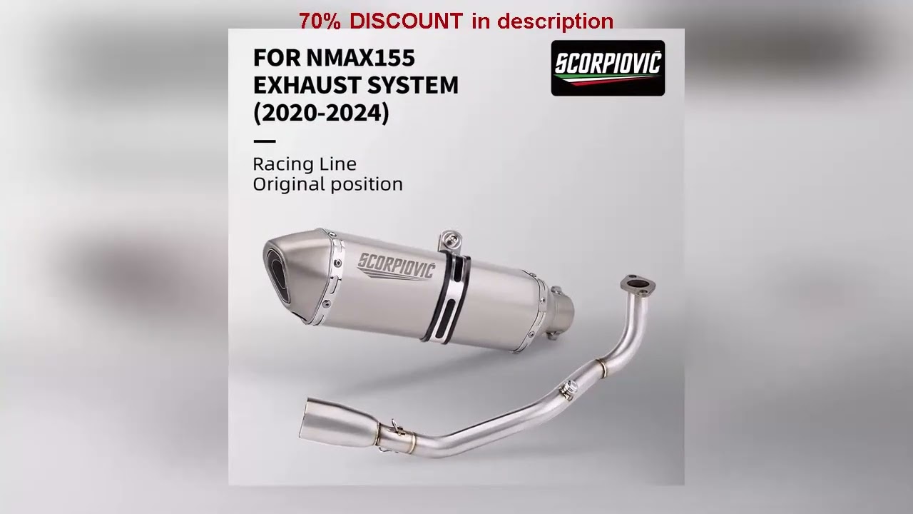 Why Everyone’s Talking About This Product! Full Motorcycle Exhaust Escape Slip On For NMAX 125 155