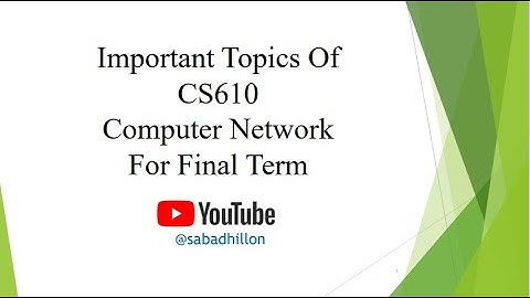 CS610 | Important Topics For Final Term Exams | #SabadhillonVU  | With PDF File