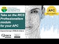 Take on the RICS Professionalism module for your APC