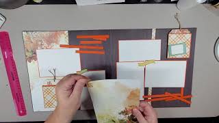 Fall Scrapbook 2 Page Layout