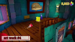 spongebob squarepants battle for bikini bottom rehydrated all artwork location in rock bottom