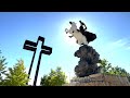 The empty cross at the coming king scripture prayer garden in kerrville texas