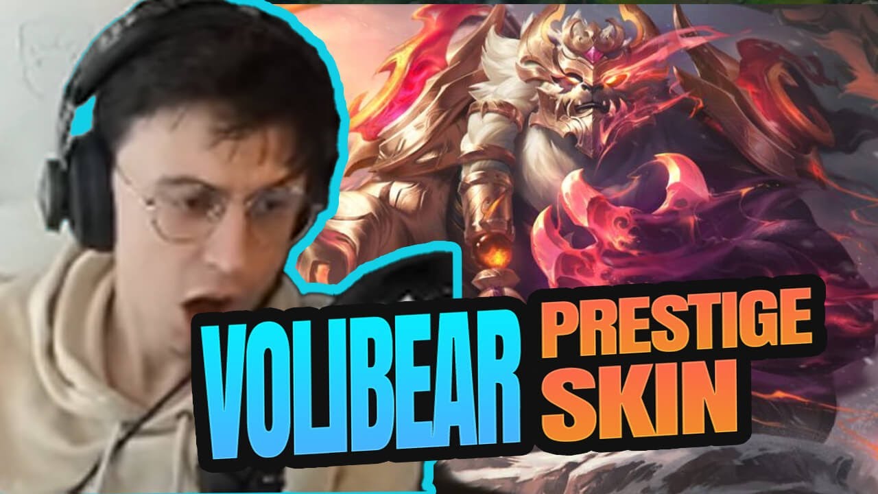 Caedrel's Reaction to NEW Prestige Volibear SKIN