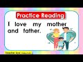 Practice Reading Sentences -Part3 || Learn how to read
