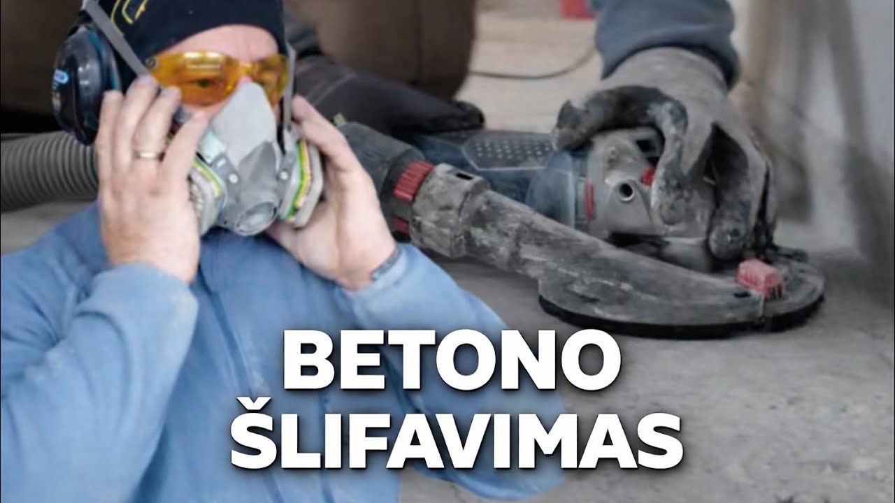 🏆 BETONO ŠLIFAVIMAS IR SAUGA 👷‍♂️ | Statybininko kasdienybė Danijoje 🇩🇰 RŪSYS (2 dalis)