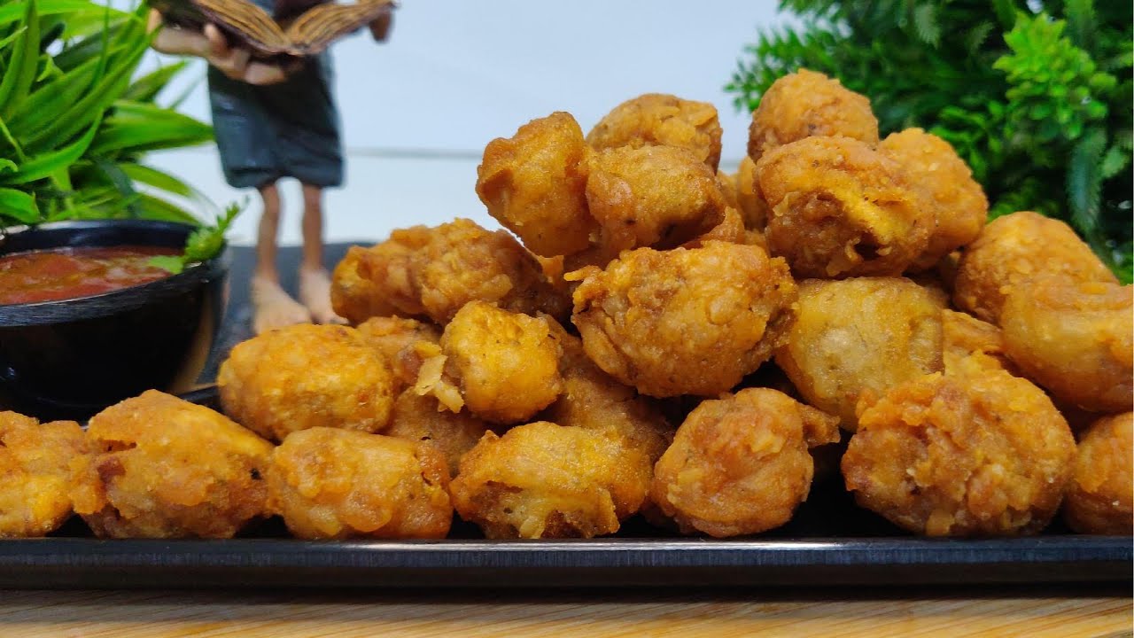 Crispy 😋Mushroom Popcorn in just 10 mins| Easy Snack Recipe In Telugu