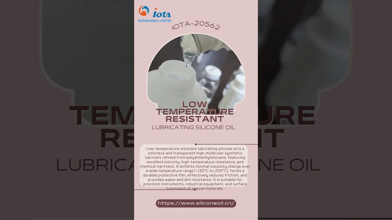 Low temperature resistant lubricating silicone oil IOTA 20562