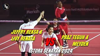 Ini tanding apa ngelawak?😁 Praz T & Meyden VS Jeffry R & Livy R l Merah Meriah Istora Senayan 2024