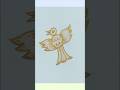 easy flying bird🕊drawing