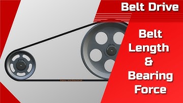 Calculation of the belt length and bearing force