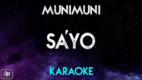 Munimuni - Sa'yo (Karaoke Version/Instrumental)