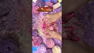 Credit-alla asmr shop #soapcubes#soapcutting #soapsuds#soapcrushing#soaprelax #asmrsoap#satisfying