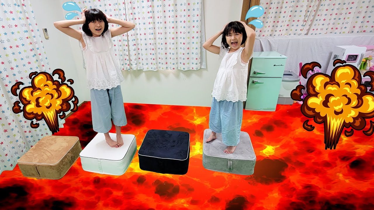 お家が溶岩だらけになっちゃった～＞＜OPPOMANでFloor is Lava