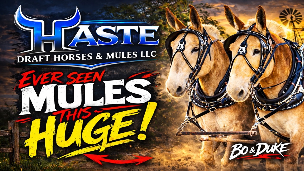 Вы когда-нибудь видели таких ОГРОМНЫХ мулов? | Команда мулов Бо и Дюка