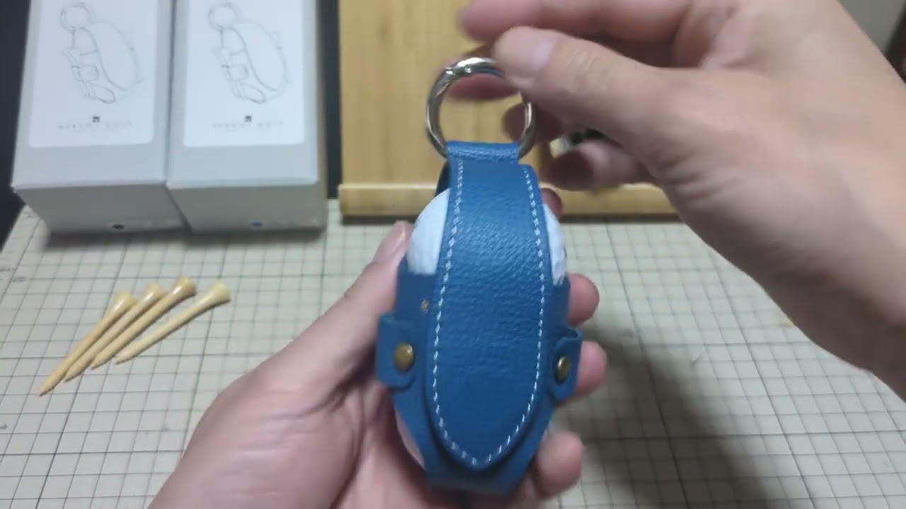 本革製ゴルフボールケース [REBOOT GOLF]