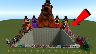 SPARTAN KICK ALL NEW CHOLERA FREDDY FAZBEAR FAMILY FNAF MOVIE ANIMATRONICS in the GIANT PIT IN GMOD