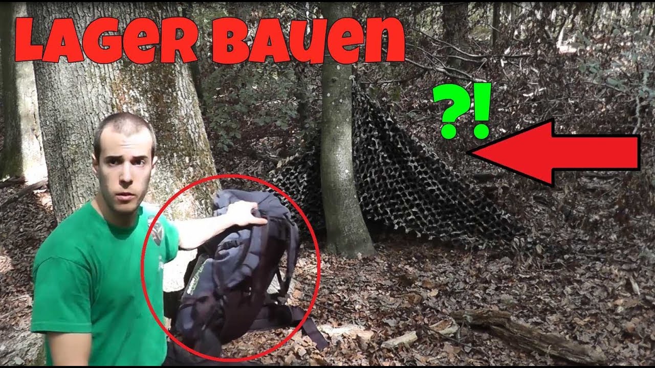 Stealth Camping Regeln, Tarnen im Wald, Tipps für Bushcraft Teil 2 / Lagerbau