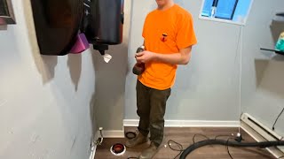 How to remove a stuck toilet flange and install a toilet for pros!