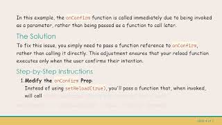 Resolving the onConfirm Triggering Issue with React Navigation Prompt