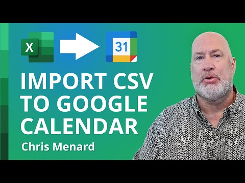 Import Excel Events CSV into Google Calendar | Excel to Google Calendar Transfer