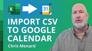 Import Excel Events CSV into Google Calendar | Excel to Google Calendar Transfer